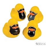 Bearded Rubber Ducks - 12 pcs