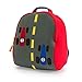 Dabbawalla Bags Fast Track Race Cars Kids' Preschool & Toddler Backpack Grey/Red/Blue