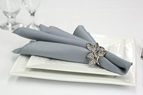 Zhen Linen Pack of 12 Polyester Napkins (Gray)