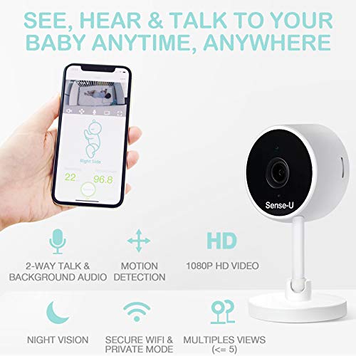 SenseU Video Baby Monitor Camera with 1080P HD Video HSA/FSA Approved