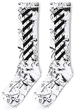 Personality high-tube hip-hop socks off socks ow men women long tube stockings white fashion autumn winter(buy two get three)