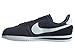 Nike Men's Cortez Basic Nylon Obsidian/White/Mtllc Slvr Casual Shoe 10