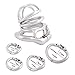 TERNENCE Stainless Steel Male Chastity Device Ergonomic Design Male Adult Game Sex Toy (45mm M Size)