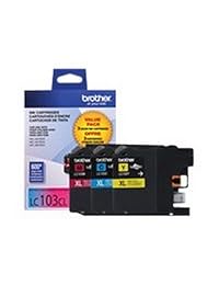 Brother LC103 cartucho de tinta (Cian, Magenta, amarillo, 3-Pack)