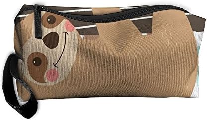 Bing4Bing Sloth Baby Climbs The Tree Printing Portable Receive Bag Sewing Kit Cartridge Bag Cosmetic Bag Oxford Fabric