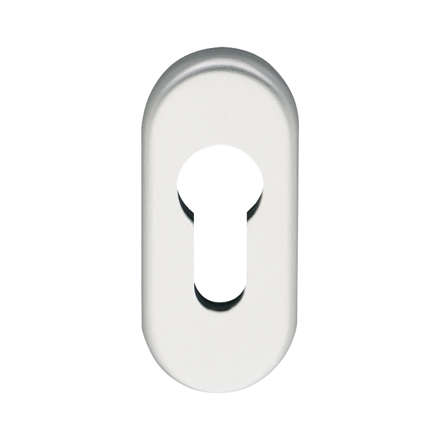 ECO-H2O 5030009947 PZ Cylinder Rosette 70 x 33 x 7 mm Anodised Aluminium Silver, stainlesssteel