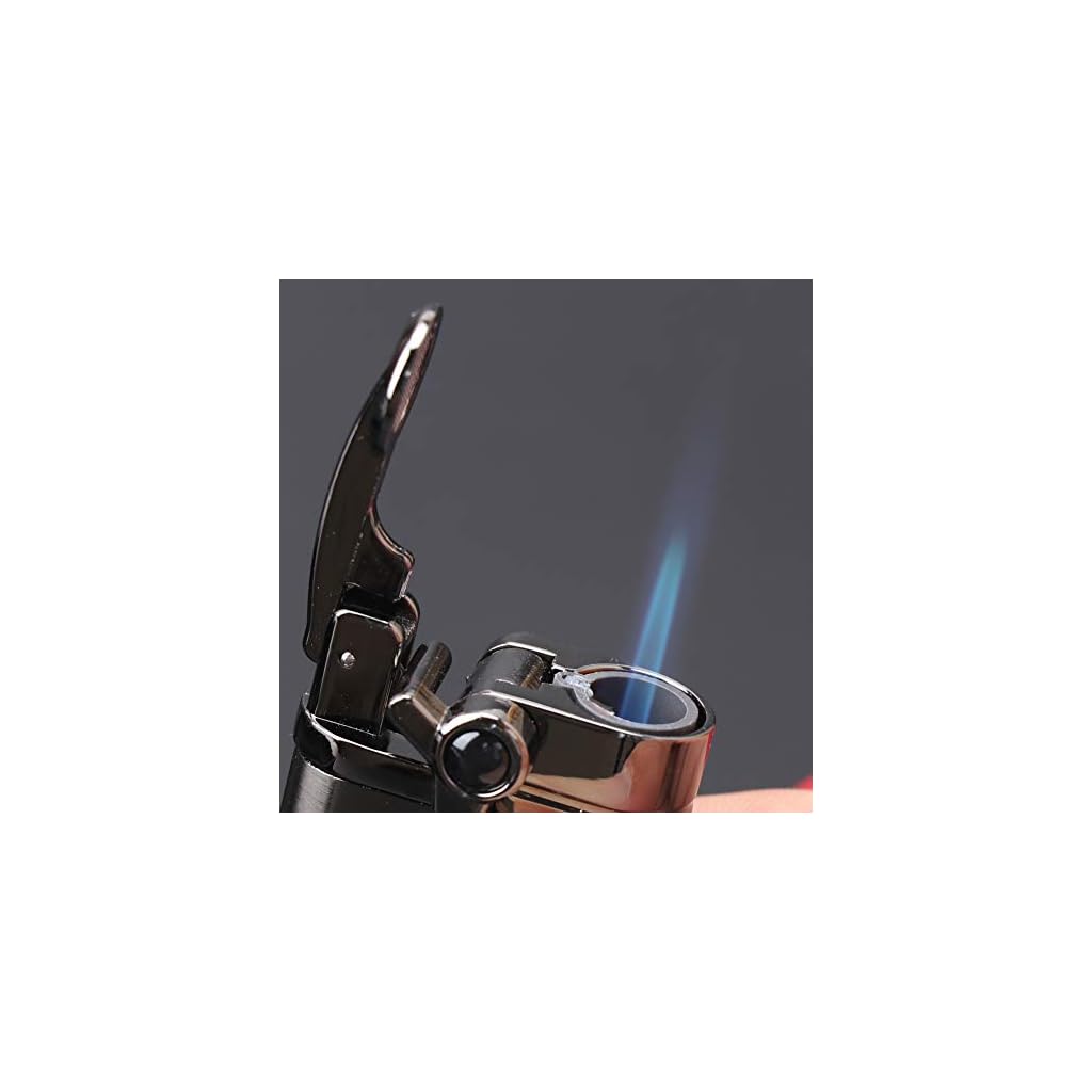 XIFEI Cigar Lighter Jet Flame Refillable Butane Lighter with Cigar