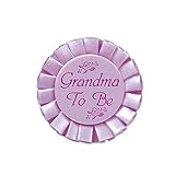 Grandma To Be Satin Button Party Accessory (1 count) (1/Pkg)