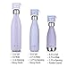 MIRA 12 oz Insulated Water Bottle - Slim Stainless Steel Cola Shape Thermos - Double Wall Hot & Cold Flask (24Hr Cold/12Hr Hot) - Lavender Violet