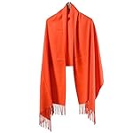 Womens Winter Scarf cashmere scarves for women Soft Blanket Wraps Shawls Solid Colors