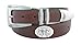 NCAA Texas A&M Aggies Men's Leather Concho Tapered Tip Belt, Brown, 42