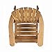 Christopher Knight Home Malibu Outdoor Acacia Wood Adirondack Rocking Chairs, 2-Pcs Set, Natural Stained