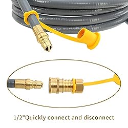 Upgraded 36 Feet 1/2 Inch Natural Gas Hose propane