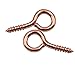 MonkeyJack Mini Screw Eye Pins Bail Peg for Jewelry DIY Pack of 50 - Rose Gold