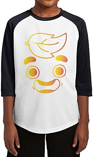 Youth's Gold Guava Juice Face 3/4 Sleeves Raglan Tee Shirts Small