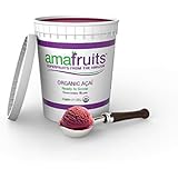 Amafruits Acai Berry Frozen Sorbet / USDA Organic / Antioxidant Rich Superfruit / 3 Gallon