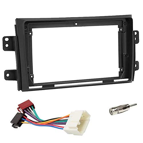 Sound-way - 9" inch dash car stereo facia radio adapter compatible with Suzuki SX4 2007-2013 / Fiat Sedici 16 2006-2014 - KA22-958