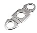Cigar Cutter - Includes Sturdy Black Gift Box - Perfect Gift for Birthdays, Celebrations, Independence Day - Premium Stainless Steel - Sharp Guillotine Durable Double Blade - Clean Cut - (Silver)
