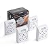 [4 Pack] BESTTEN 6 Outlet Wall Adapter with LED Indicator, 15A/125V/1875W, ETL Listed, White