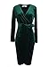 VfEmage Womens Elegant Sexy V Neck Party Cocktail Bodycon Sheath Wrap Dress