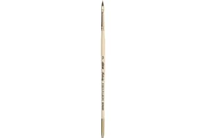 Silver Brush Limited 7203S-3 Silver Kolinsky Filbert Paintbrush for Oil, Acrylic, Watercolor, Gouache, Inks, & Dyes, Size 3, Short Handle