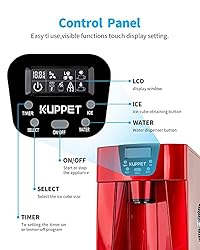 KUPPET 2 in 1 Countertop Ice Maker Water