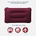 Aukee Portable Inflatable Pillow Square Air Pillow for Travel Outdoor