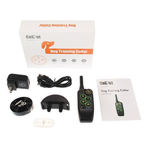 ColPet Dog Training Collar Rechargeable and Rainproof 1000 yard Knob