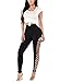 Lovezesent Women's Crisscross Cutout Side High Waist Yoga Active Leggings