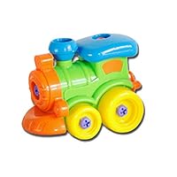 Kasenxet Baby Toy Car Small Train Disassembly Colorful Design Educational Toys for Children Kids