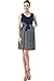 Momo Maternity Scoop Neck Striped Dress - Dark Denim M