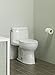 Ultramax II 1.28 GPF Elongated 1 Piece Toilet Finish: Cotton, Flush: Left