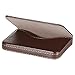 KINGFOM Flip Style Pu Leather Business Name Card Holder Case Wallet Credit Card Book with Magnetic Shut (Brown)
