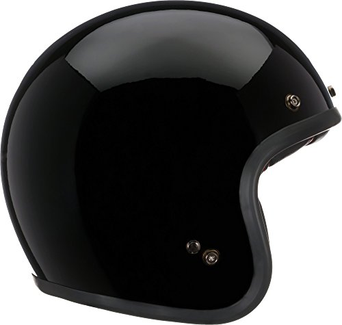 Bell Custom 500 Open-Face Helmet (Solid Black, Medium)