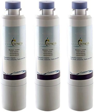 Samsung water filter DA29-00020A HAF-CIN replacement by ecoFresca Refrigerator Water Filter EFW-DA2920 Compatible With Samsung Haf-Cin/Exp Models DA29-00020A DA29-00020B 3 Packs