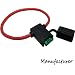 In-Line Car ATC/ATO Blade Fuse Holder 10AWG Upto 40A 12V/24V/32V DC, OFC strands primary