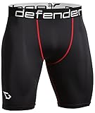 Defender Men's Compression Shorts Underlayer Cool Dry Sports Football BR_L