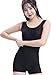 Womens Scoop Neck One Piece Short Tank Bodysuit Tops, Sleeveless Bodycon Jumpsuit Catsuit, Perfect for Yoga, Dance, Fitness