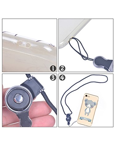 OAIMYY Detachable Cell Phone Long Lanyard Neck Strap for Cell Phone Case/ ID Card Badge/Keychain Charms (6Pcs-Random color) - Thumbnail 6