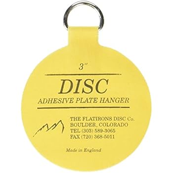 Invisible English Disc Adhesive Medium Plate Hanger Set (4-3 Inch Hangers)