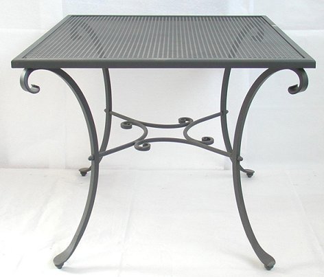 Tavolo In Ferro Battuto Quadrato 90x90h76 Tavoli Arredo