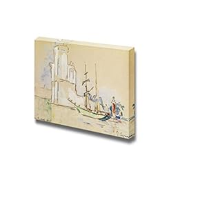 La Rochelle by Paul Signac - Canvas Print Wall Art Famous Painting Reproduction - 12" x 18"