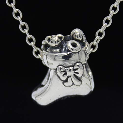 KathShop Retired Christmas Stockings Charm Bead Fits Original Bracelet & Necklace Fine Jewelry