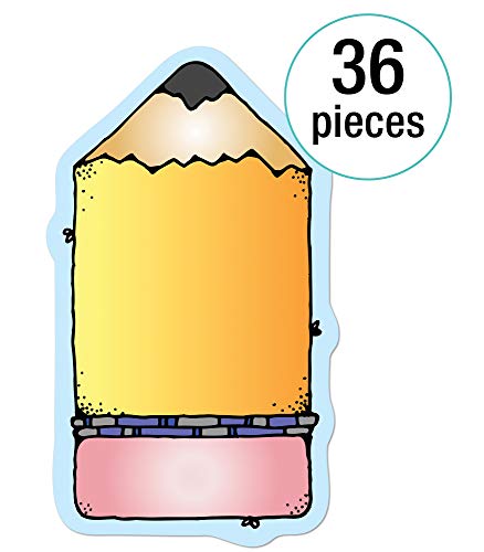 Carson Dellosa - Chunky Pencils Colorful Cut-Outs, Classroom Décor, 36 Pieces - Thumbnail 2