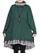 Mordenmiss Women's Flared Layers Dress Hi-Low Ruffle Hem Tunic Top