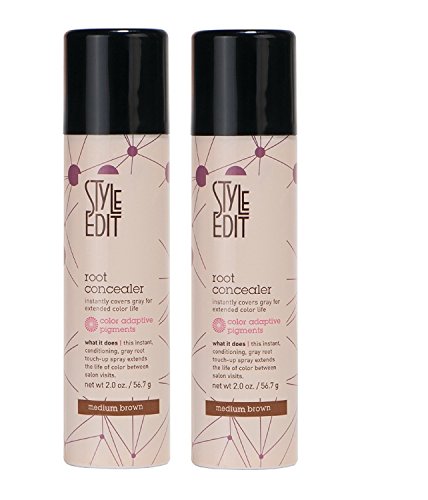 Style Edit Root Concealer Medium Brown 2oz (Medium Brown (2 pack))