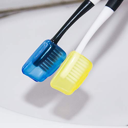 50 Pcs Toothbrush Head Cover, Toothbrush Protective Case, Travel Portable Toothbrush Head Cover Case Cap for Family Office and Outdoor,4 Colors