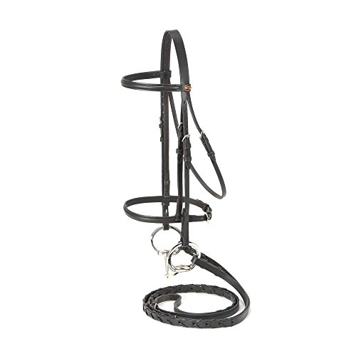 Silver Fox Raised Snaffle Bridle