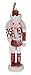 Clever Creations Peppermint Soldiers 5 Pack 5 Inch Traditional Wooden Nutcracker Ornaments, Festive Christmas Tree Décor