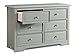 Graco Brooklyn 6 Drawer Double Dresser, Pebble Gray, Kids Bedroom Dresser with 6 Drawers, Wood & Composite Construction, Ideal for Nursery, Toddlers Room, Kids Room